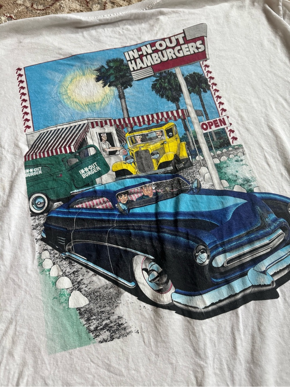 Vintage Retro In-n-out Arizona Graphic Tee Mens Size L.